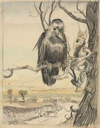 A Squirrel and a Crow