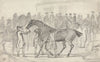 A Stable Boy rubbing down a Racehorse