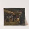 A stable by Pascal-Adolphe-Jean Dagnan-Bouveret