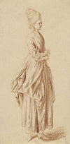 A Standing Lady in a Day Dress