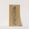 A Standing Male Nude by Pierre Puvis de Chavannes