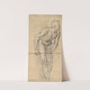 A Standing Male Nude by Giovanni Battista Naldini