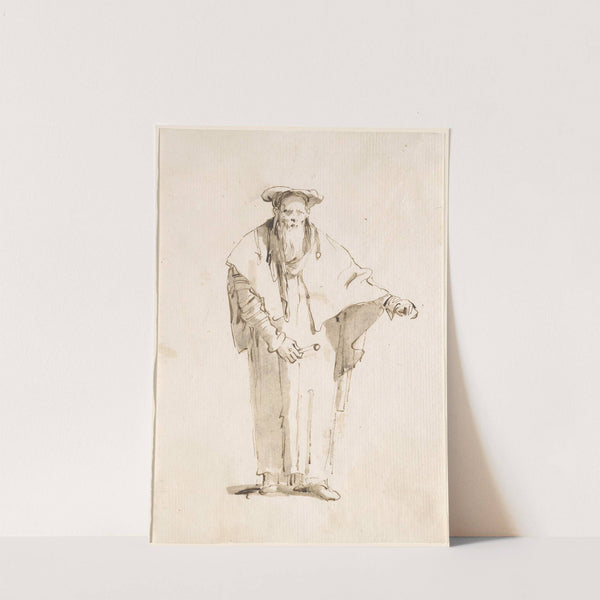 A Standing Oriental Holding a Rod (1753-1762) by Giovanni Battista Tiepolo