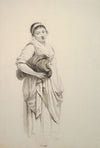A Standing Young Washerwoman