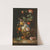 A Still Life Of Roses And Other Flowers In A Metal Vase On A Marble Ledge by Jakob Bogdány