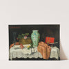 A Still Life with Music Sheets, a Jewellery Box and an Asian Vase by Camilla Friedländer