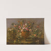 A Still Life With Roses, Carnations And Other Flowers In A Vase On A Ledge by The Pseudo-Guardi