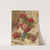 A still life with roses in a vase and a fan by Georges Jeannin