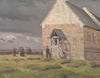 A Storm Brewing behind Nørre Vium Church, Jutland