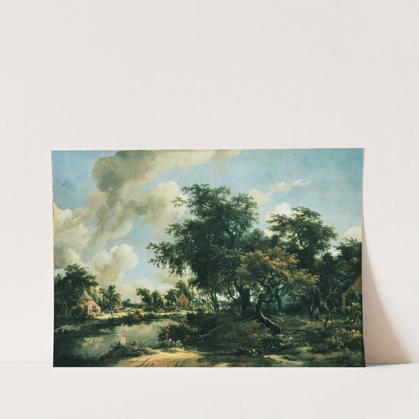 A Stormy Landscape (1663 - 1665) by Meindert Hobbema