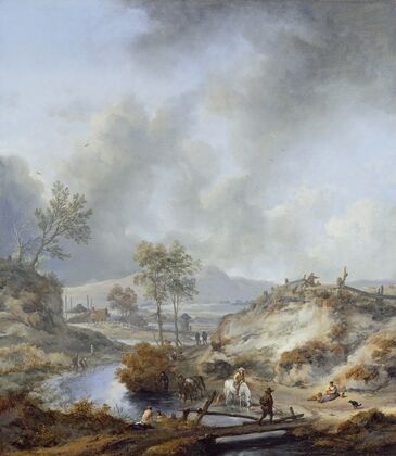 A Stream in Hilly Country