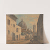 A Street in Florence with the Duomo and Campanile in the Background by William Marlow