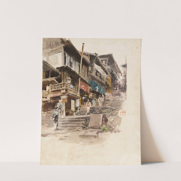 A Street In Ikao, Japan II (1890) by Robert Frederick Blum