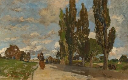 A Street in Rothenburg (1886)
