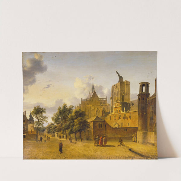A Street Scene in Cologne by Jan van der Heyden