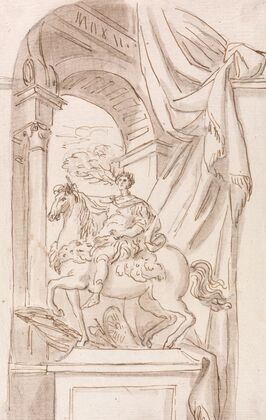 A Study of Agostino Cornacchini’s Statue of Charlemagne, St. Peter’s Basilica, Rome — size preview