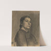 A study of the image of a woman by Jozef Hanula