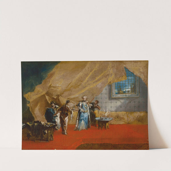 A Sultana taking Coffee in the Harem by Giovanni Antonio Guardi