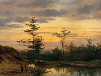 A Summer Evening on the Riverbank