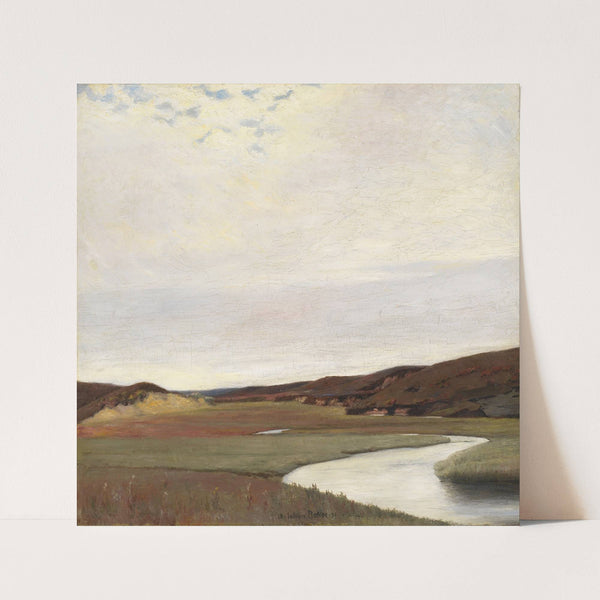 A Summer&#8217;s Day by the River Karup, Jutland (1891) by Johan Rohde