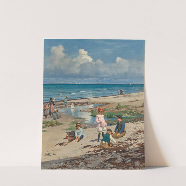 A Summer&#039;s Day on Hornbæk Beach by Frants Henningsen