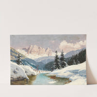 A Sunny Winter Day with a View of the Dolomites by Toni Haller
