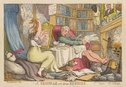 A Templar at his studies (1811)