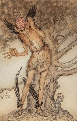 A Terrible Fellow, Little Brother and Little Sister interior illustration (1917)