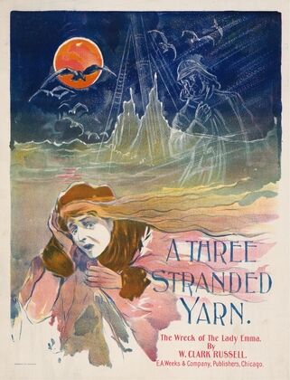 A three stranded yarn