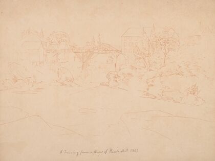 A tracing of a view of Pawtucket
