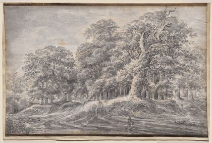 A Track on the Edge of a Wood with a Peasant Carrying Sheep (after 1640)