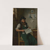 A tradesman reading a newspaper by Hermann Kern