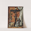 A Trompe L&#039;oeil Vanitas Still Life With A Bronze Crucifix by Prospero Mallerini
