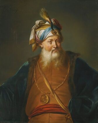 A Turbaned Man In Oriental Dress