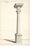 A Tuscan column in perspective.