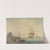 A Two-Decker Running up the Estuary with Figures on the Beach in the Foreground by William Anderson