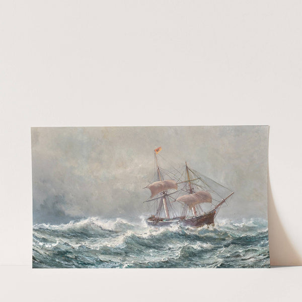 A Two-Master at Sea by Jean-Baptiste-Henri Durand-Brager