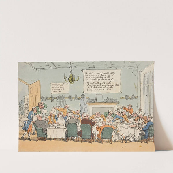 A two o’clock ordinary (1811) by Thomas Rowlandson