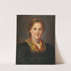 A Tyrolean Young Girl in Traditional Costume by Franz von Defregger