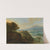 A vast mountain landscape with peasants resting near a path and a small fortified town in a valley by Jan Griffier