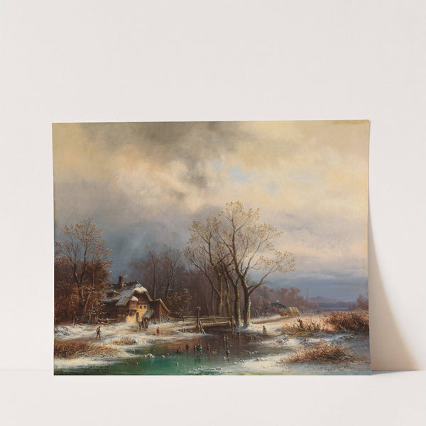 A Vast Winter Landscape by Anton Doll