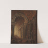 A Vaulted Staircase. Architectural Piece by Johan Gottlob Brusell