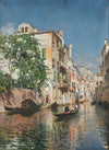 A Venetian Canal, with Saint Mark’s Basilica in the Distance