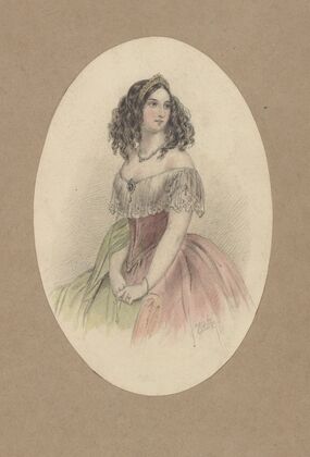 Portrait of Edith Dombey (1835-1882)