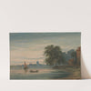 A View along the Thames towards Chelsea Old Church by John Varley