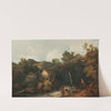 A View near Matlock, Derbyshire with Figures Working beneath a Wooden Conveyor (1785) by Philip James de Loutherbourg