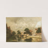 A View Of A Dutch Town by Johannes Christiaan Karel Klinkenberg