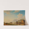 A view of Buitenplaats Groeneveld on the river Holendrecht between Ouderkerk aan de Amstel and Abcoude by Jan ten Compe