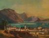 A View of Gmunden, in the Background Schloss Orth