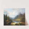 A View Of Hintersee With Reiteralm by Anton Schiffer